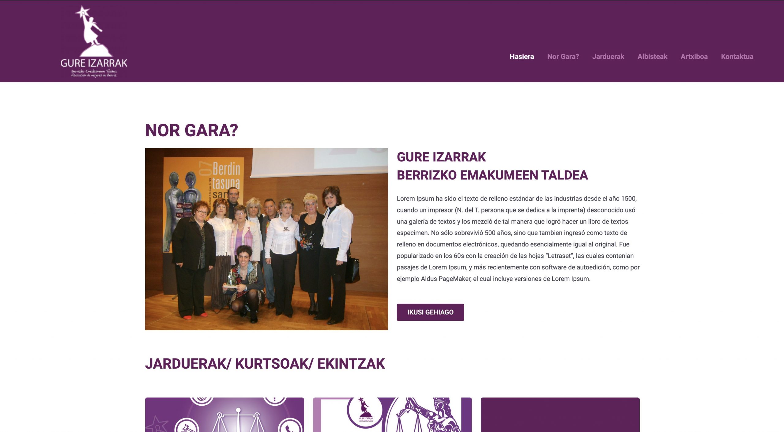 Nueva web de gure izarrak